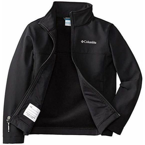 COLUMBIA  Boy's XB0029 Sportswear Bowen Lake Softshell Youth Jacket Black ( XS ) - Picture 1 of 2